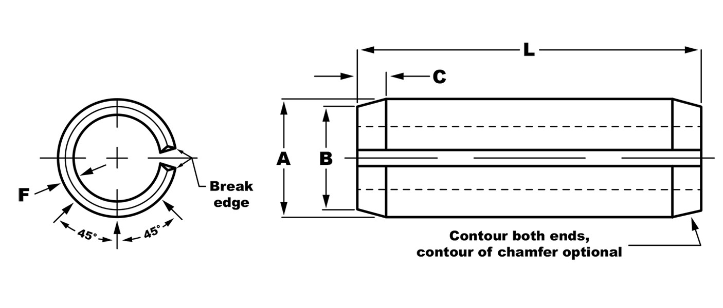 ASME spring pin diagram