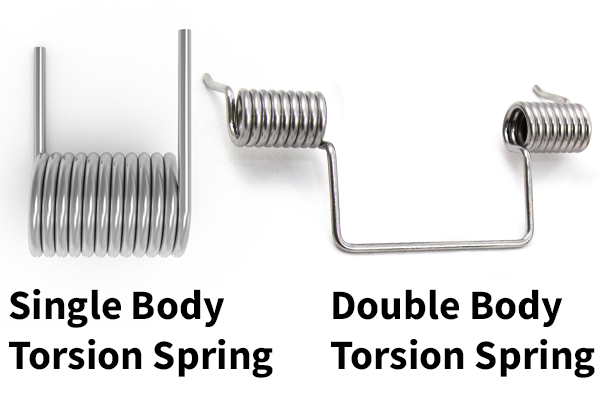 Single torsion spring and double torsion spring