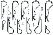 Internal hitch pin clips